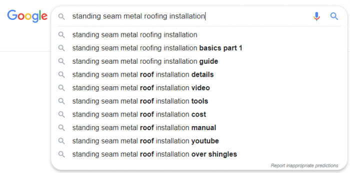 Longtail Keywords Example