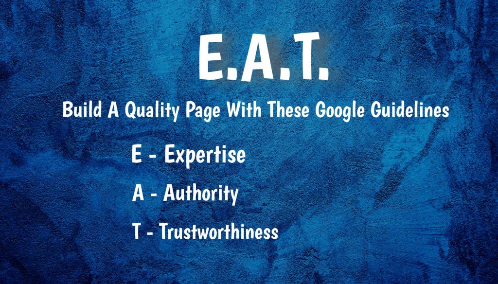 SEO E.A.T. Guidelines