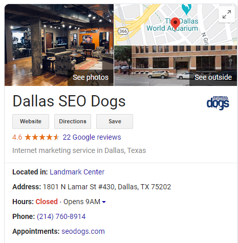 Google My Business Listing