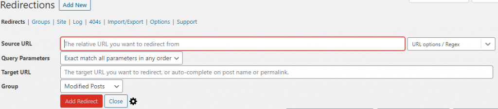 Redirections tool