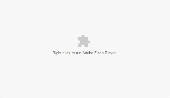 Broken flash player