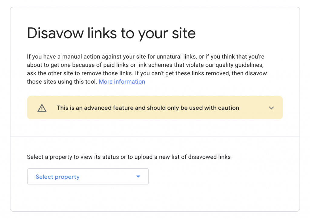 Google Search Console's Disavow Tool