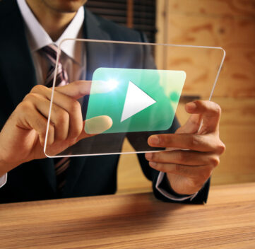 man reviewing a youtube ad