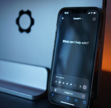 mobile device using the app chatgpt