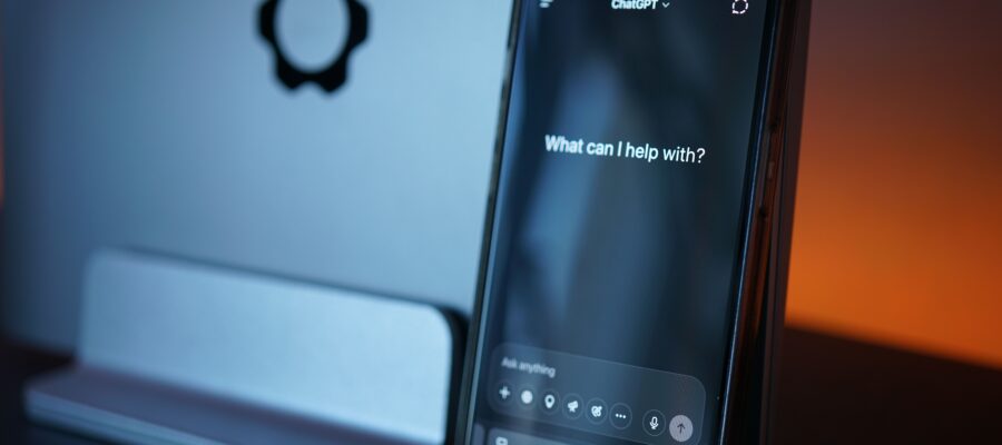 mobile device using the app chatgpt