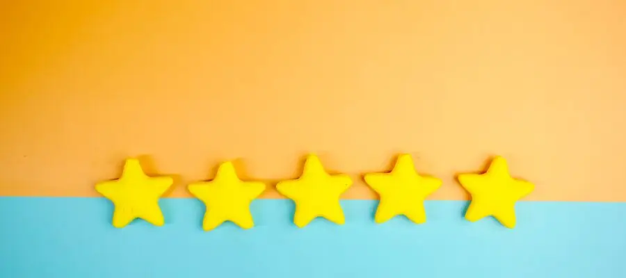 5 star reviews on google, facebook, and other websites